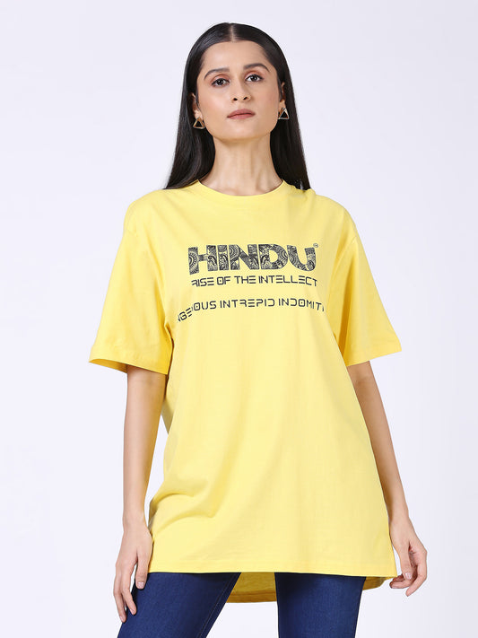 YELLOW RIBNECK TSHIRT RISE OF THE INTELLECT