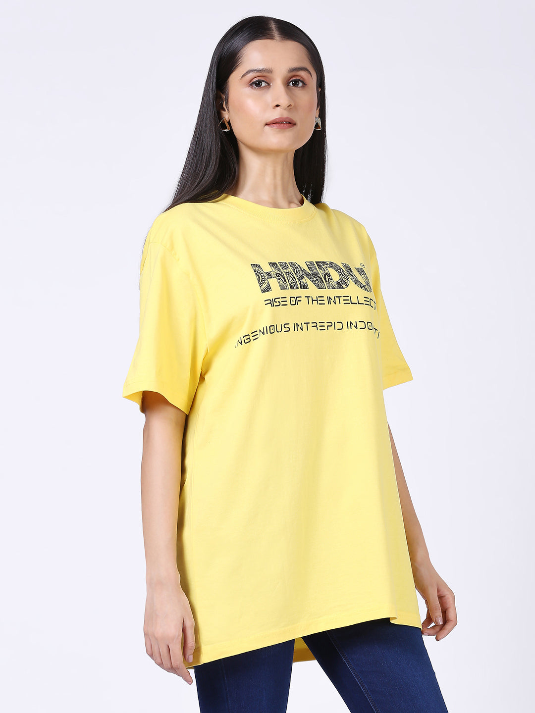 YELLOW RIBNECK TSHIRT RISE OF THE INTELLECT