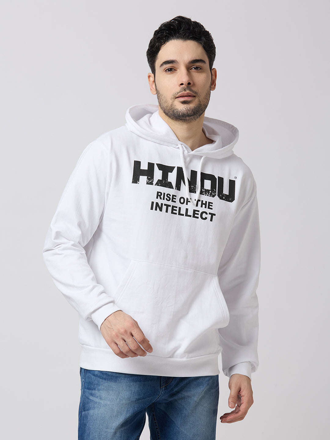 WHITE HOODIE RISE OF THE INTELLECT