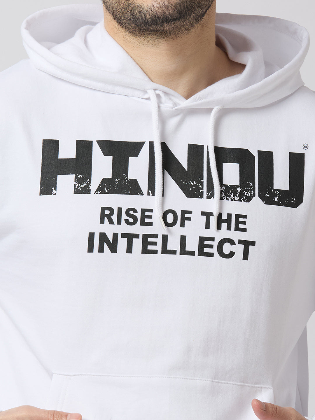 WHITE HOODIE RISE OF THE INTELLECT