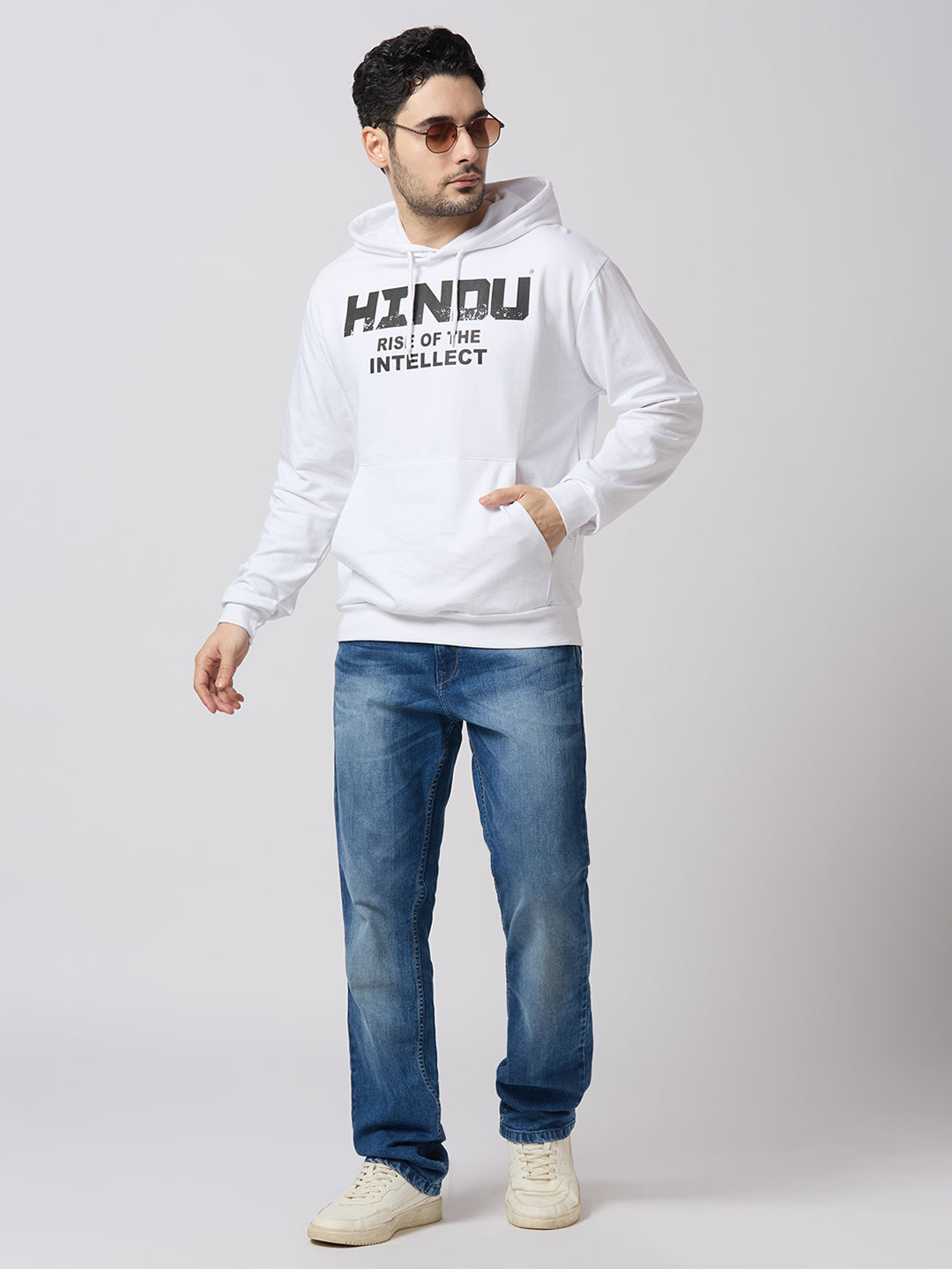 WHITE HOODIE RISE OF THE INTELLECT