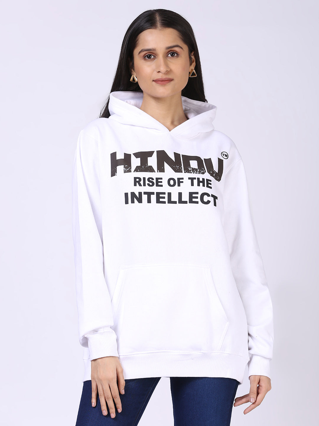 WHITE HOODIE RISE OF THE INTELLECT