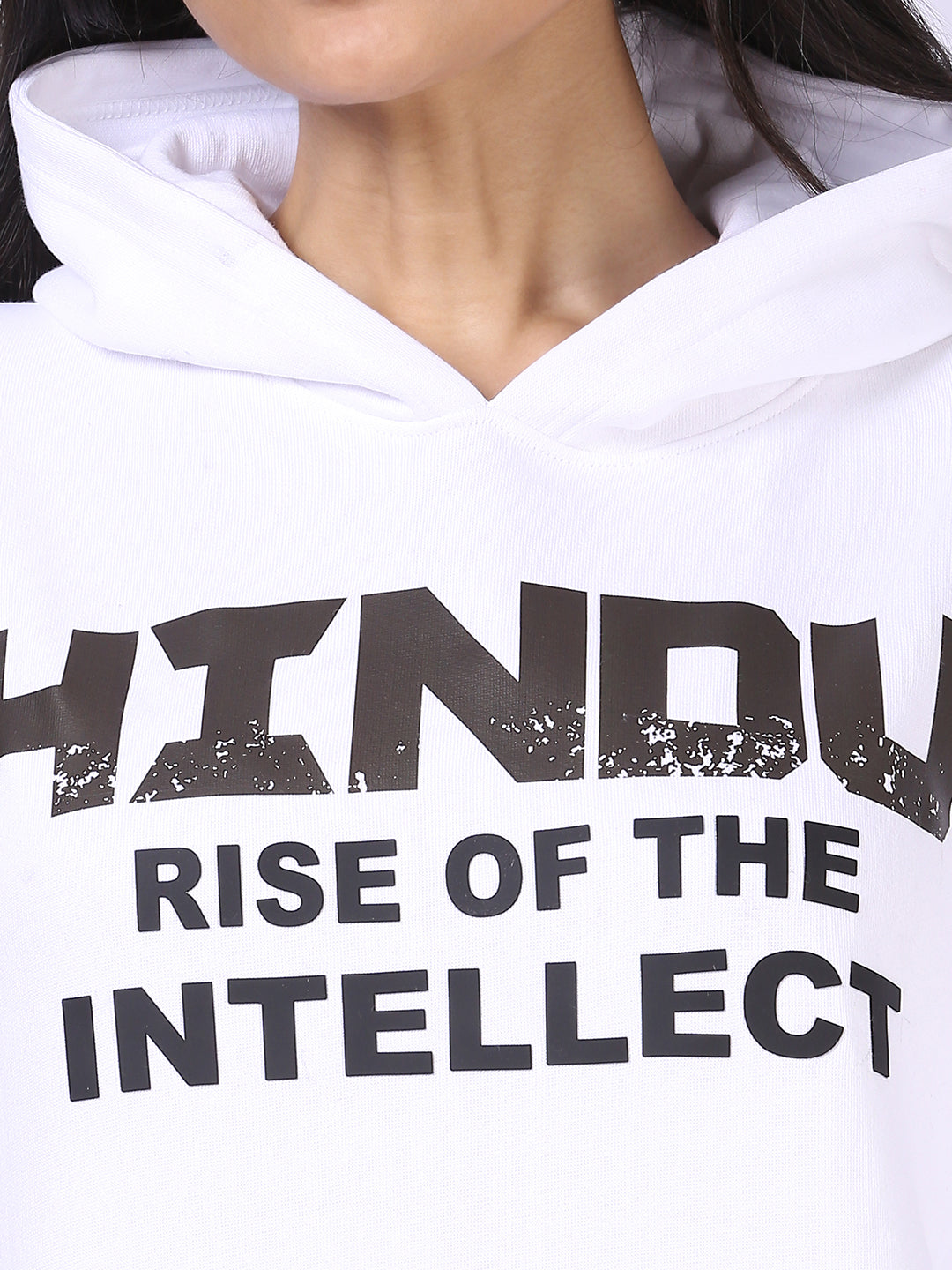 WHITE HOODIE RISE OF THE INTELLECT