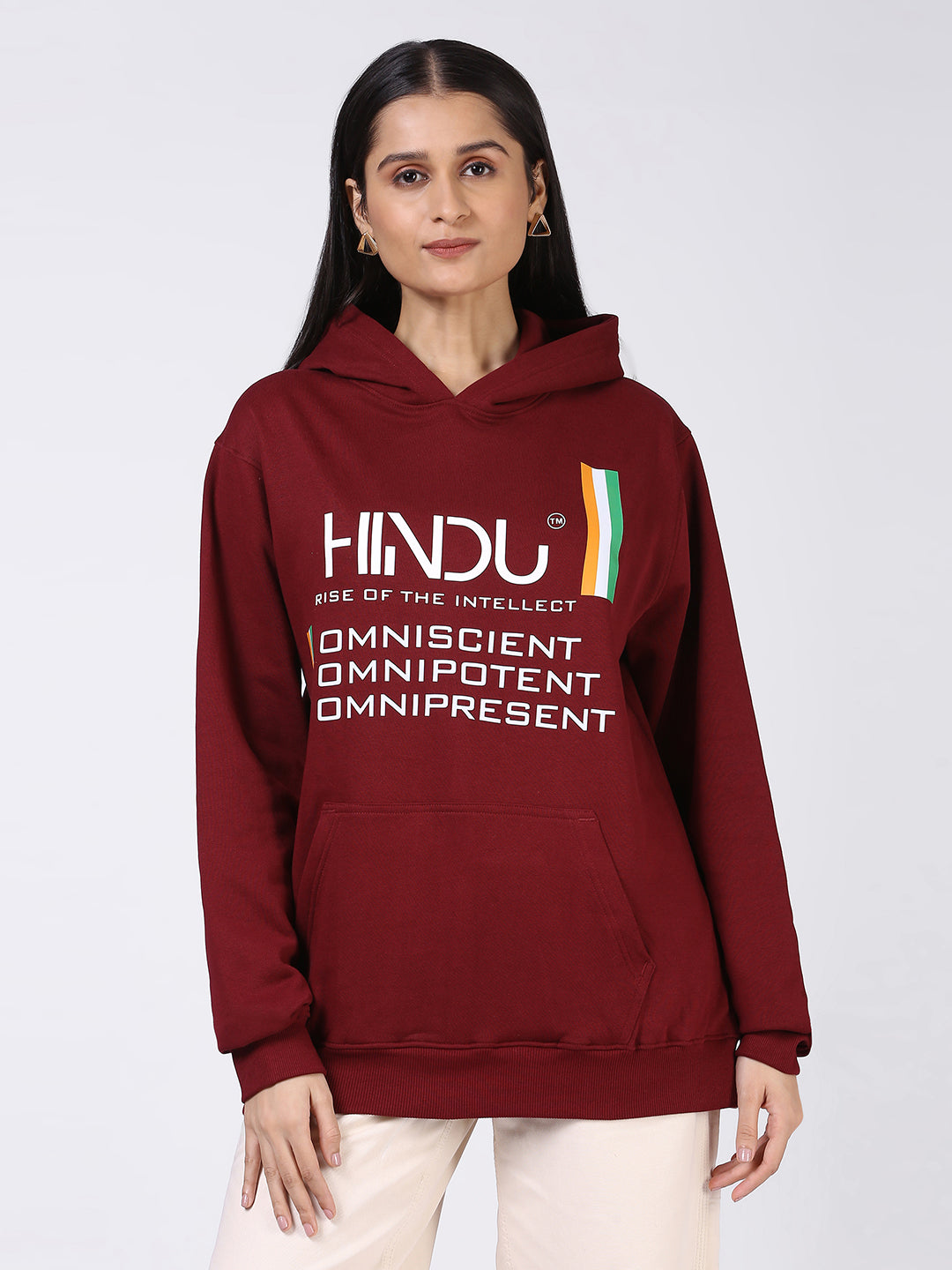 MAROON HOODIE (HINDU RISE OF THE INTELLECT)