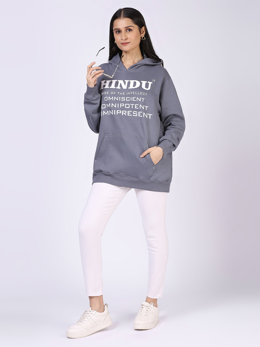 GREY 3 O HOODIE