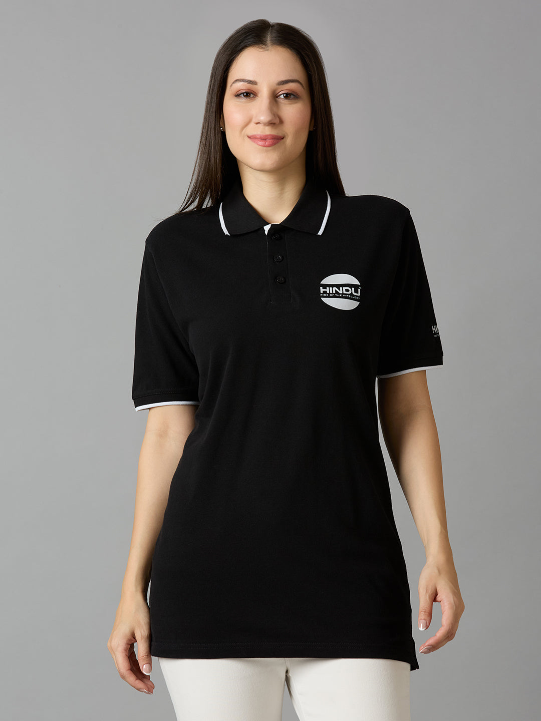 Black Polo Neck Tshirt