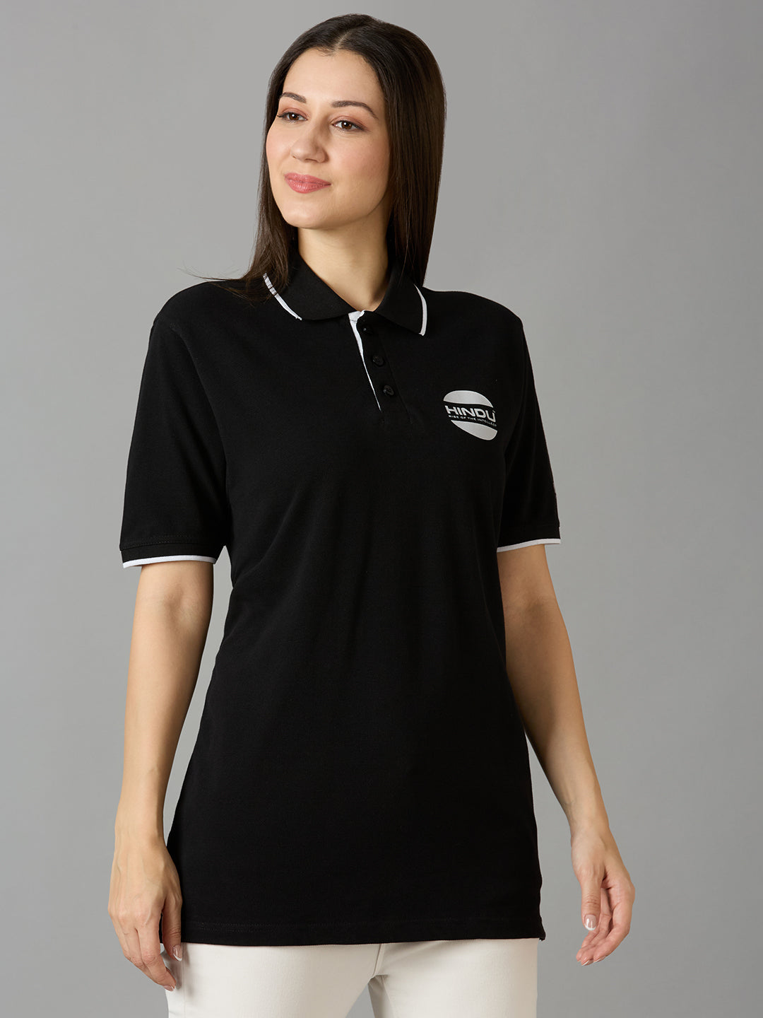 Black Polo Neck Tshirt
