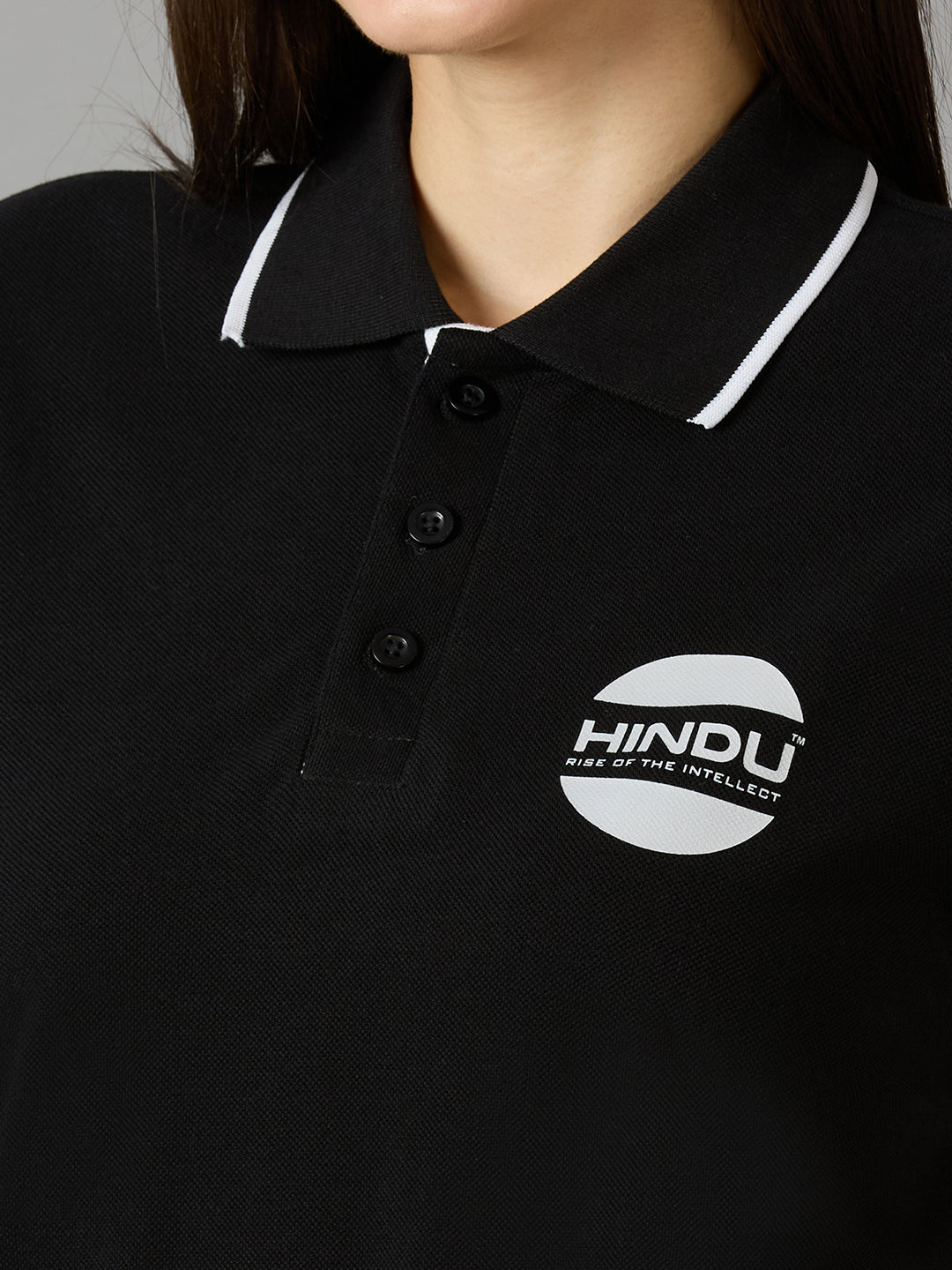 Black Polo Neck Tshirt