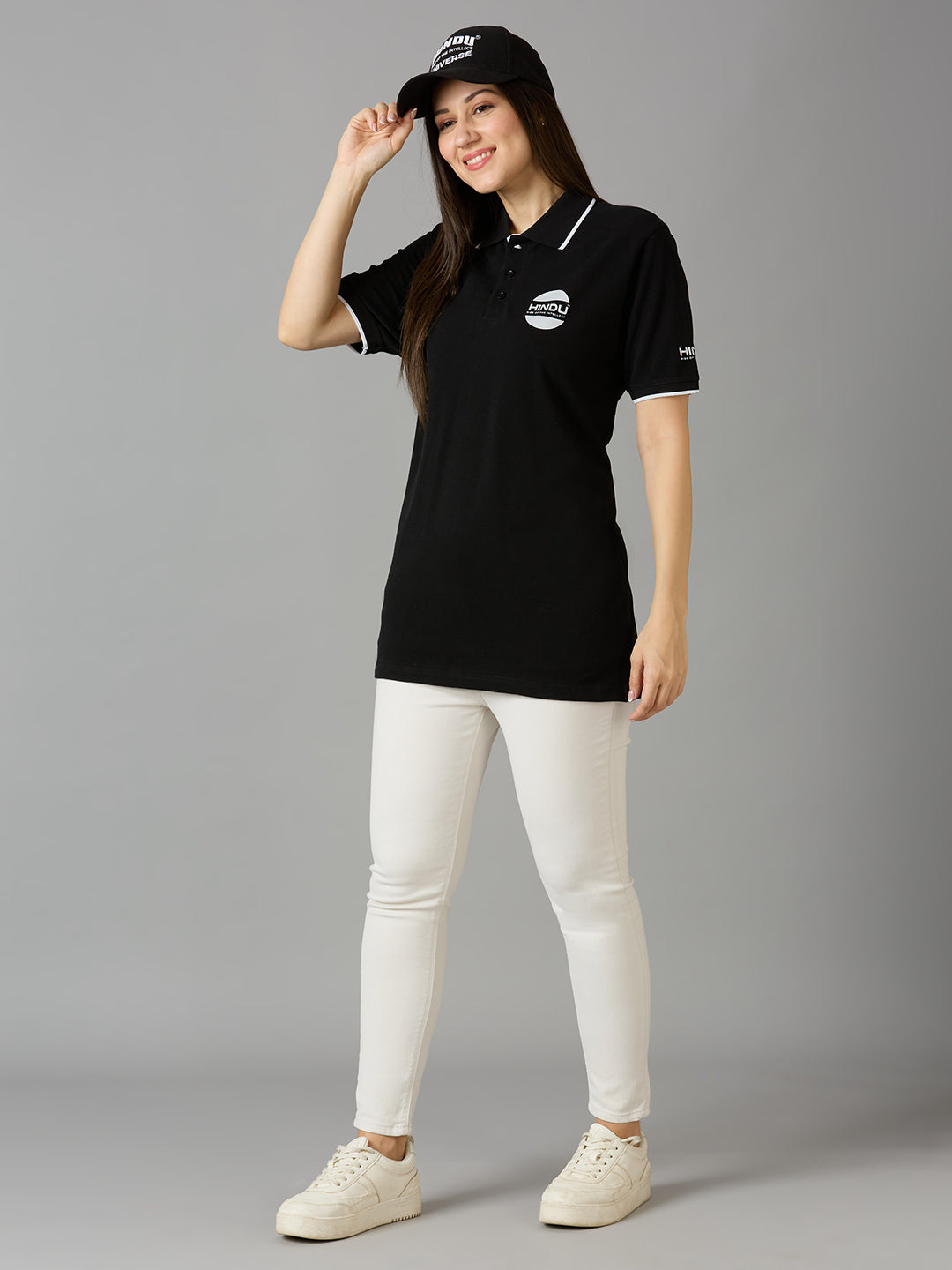 Black Polo Neck Tshirt