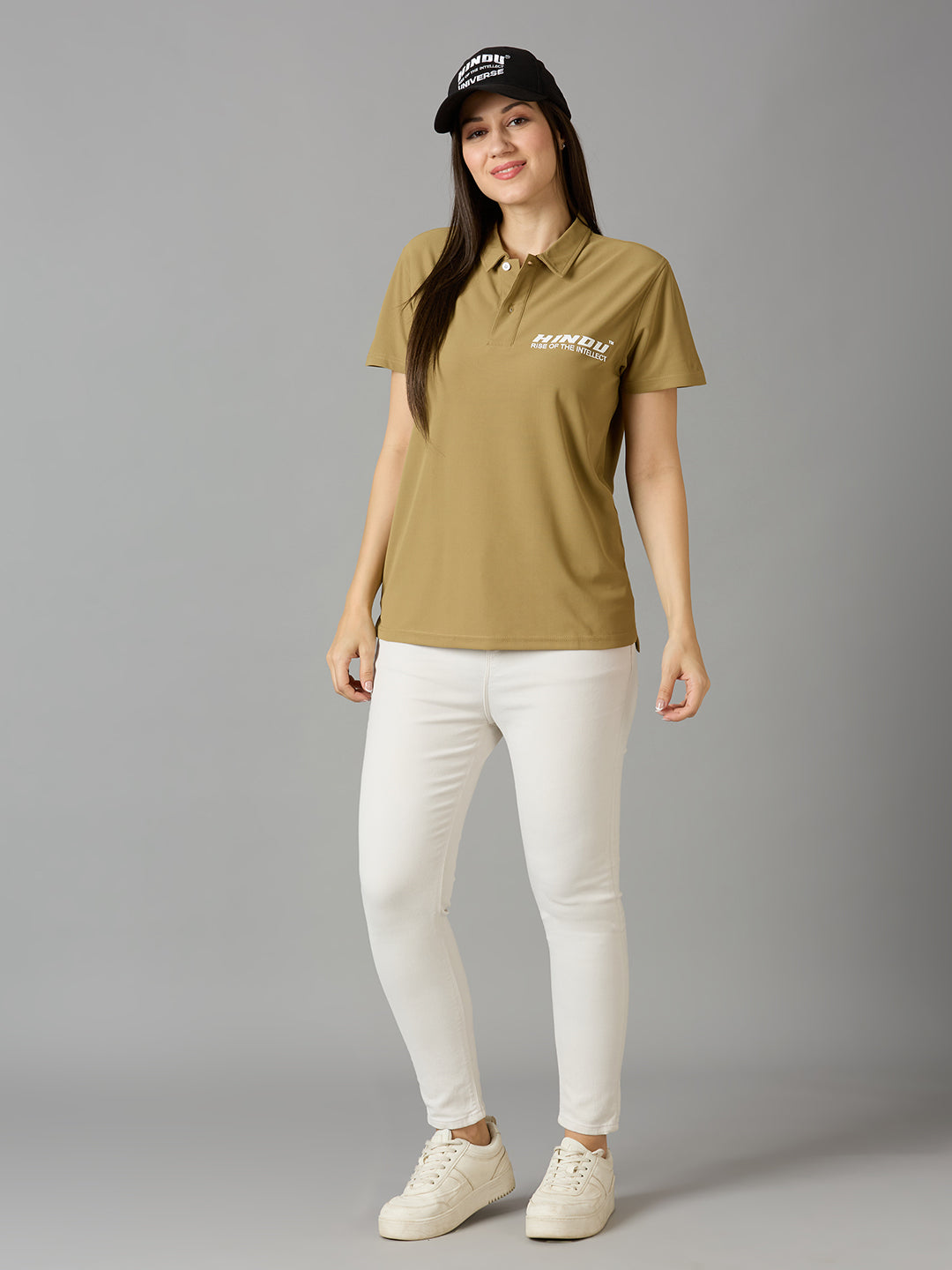 Camel Brown Polo Neck Tshirt