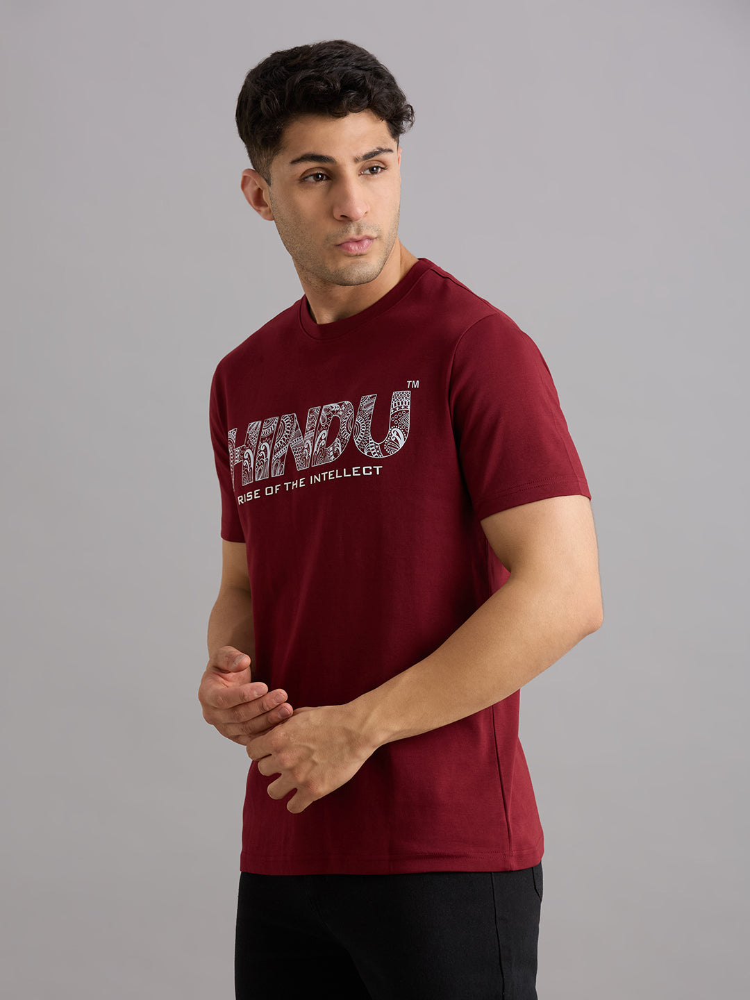 MAROON HINDU INDESIGN RISE