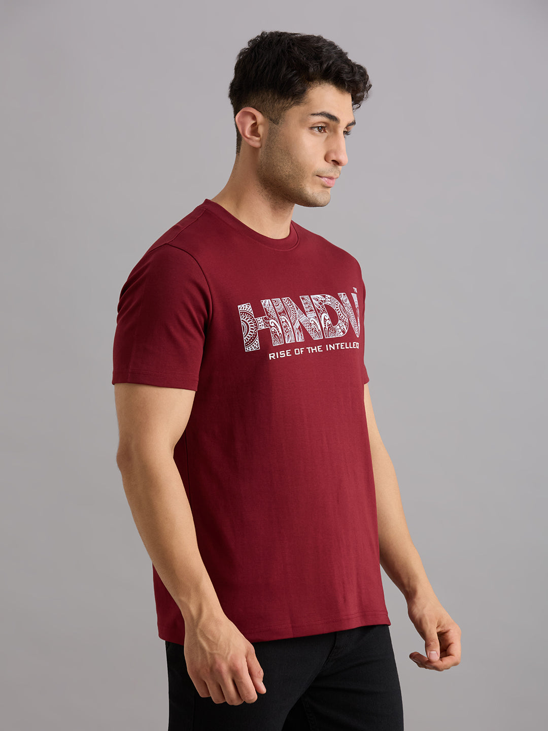 MAROON HINDU INDESIGN RISE