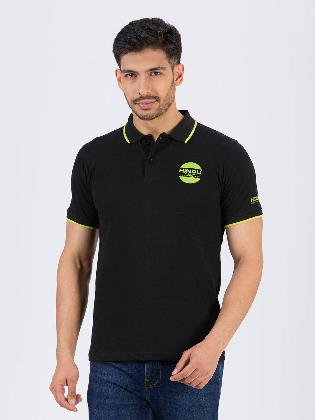 Black Polo Neck Tshirt