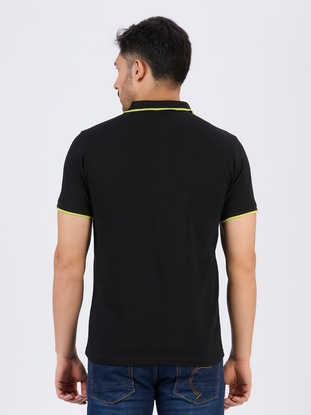 Black Polo Neck Tshirt