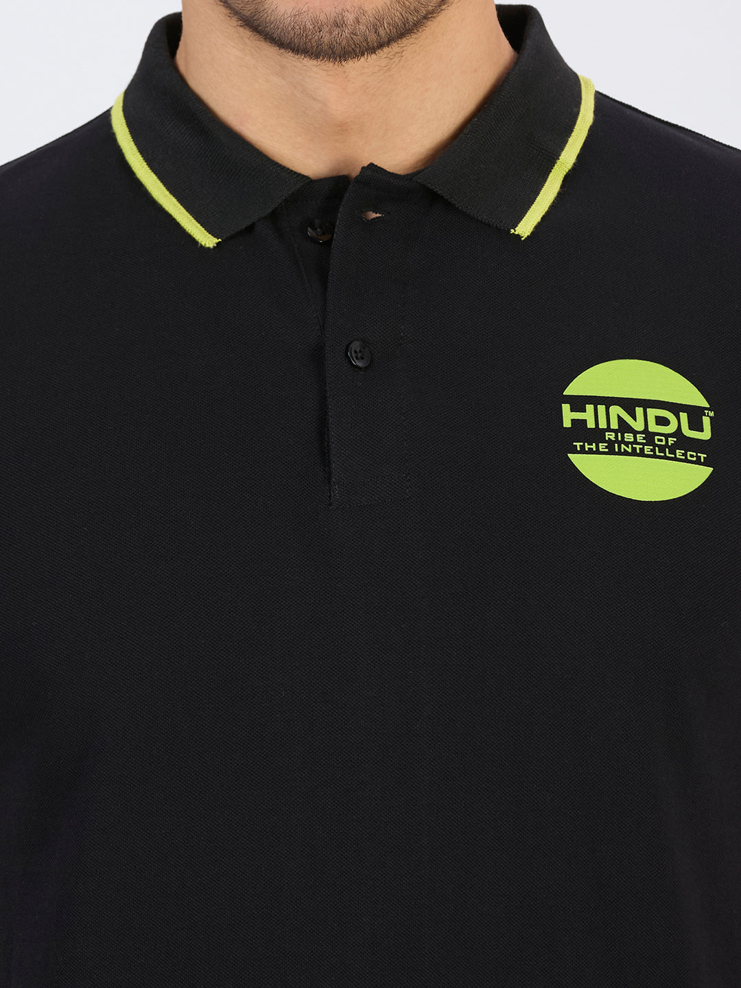 Black Polo Neck Tshirt