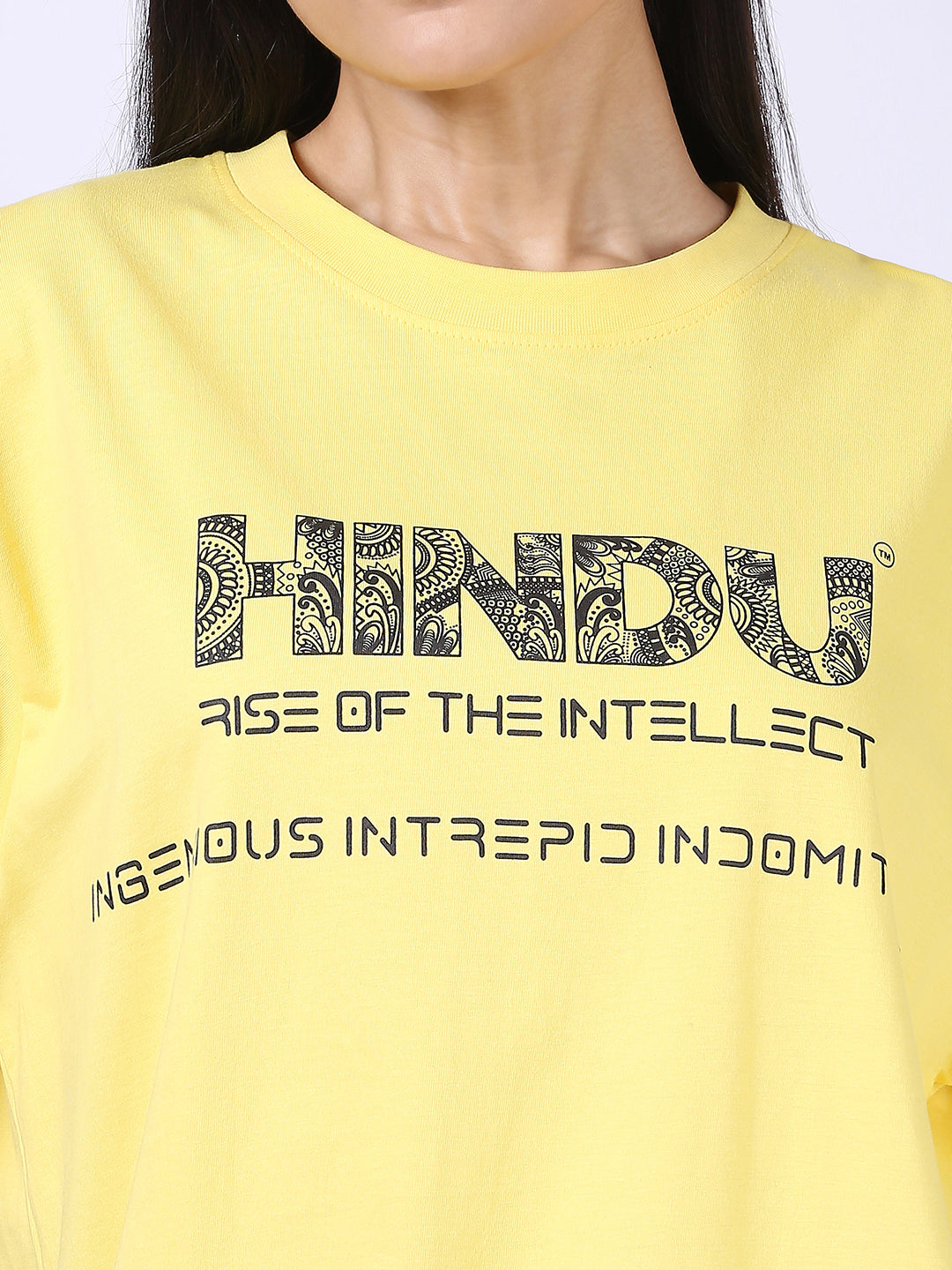 YELLOW RIBNECK TSHIRT RISE OF THE INTELLECT