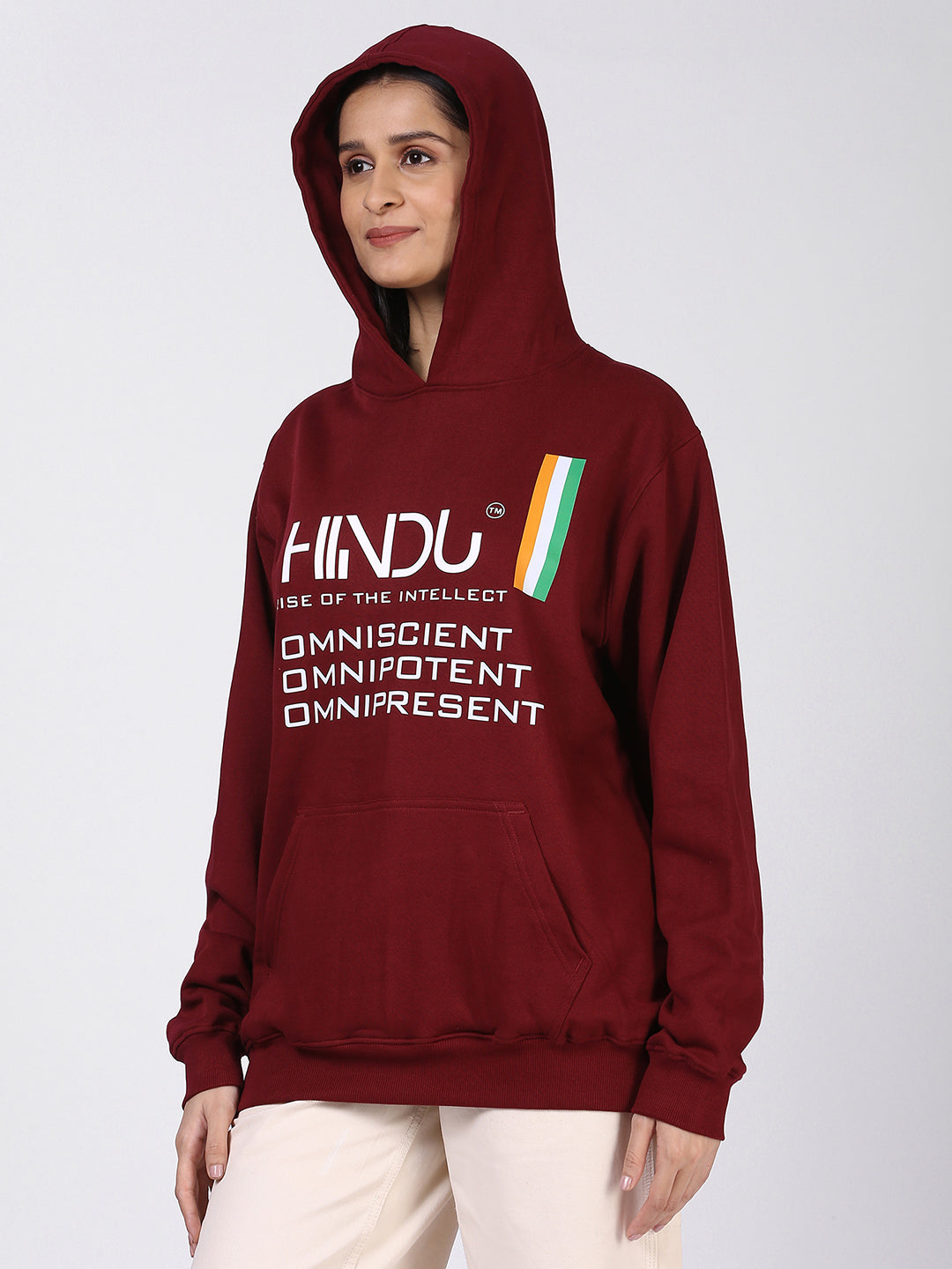 MAROON HOODIE (HINDU RISE OF THE INTELLECT)