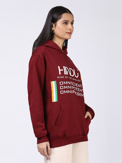 MAROON HOODIE (HINDU RISE OF THE INTELLECT)