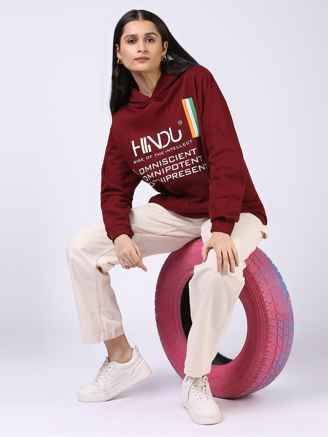 MAROON HOODIE (HINDU RISE OF THE INTELLECT)