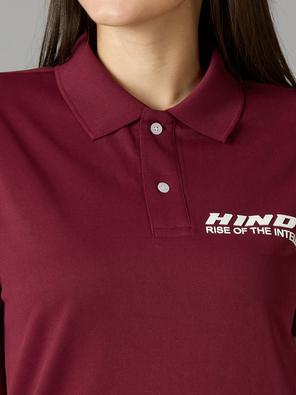 Maroon Polo Neck Tshirt
