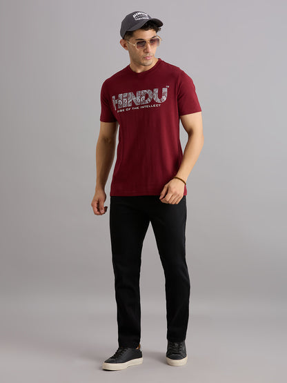 MAROON HINDU INDESIGN RISE