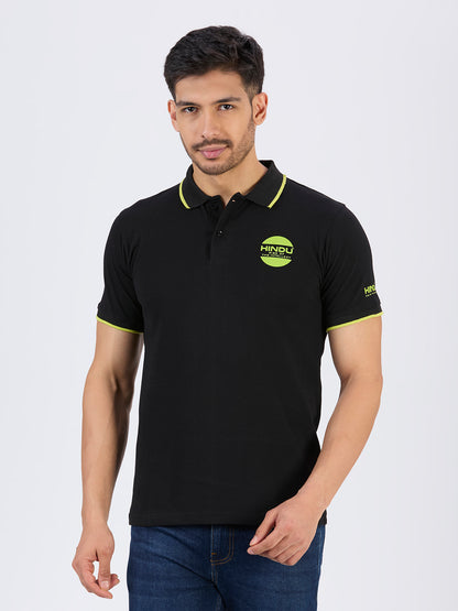 Black Polo Neck Tshirt