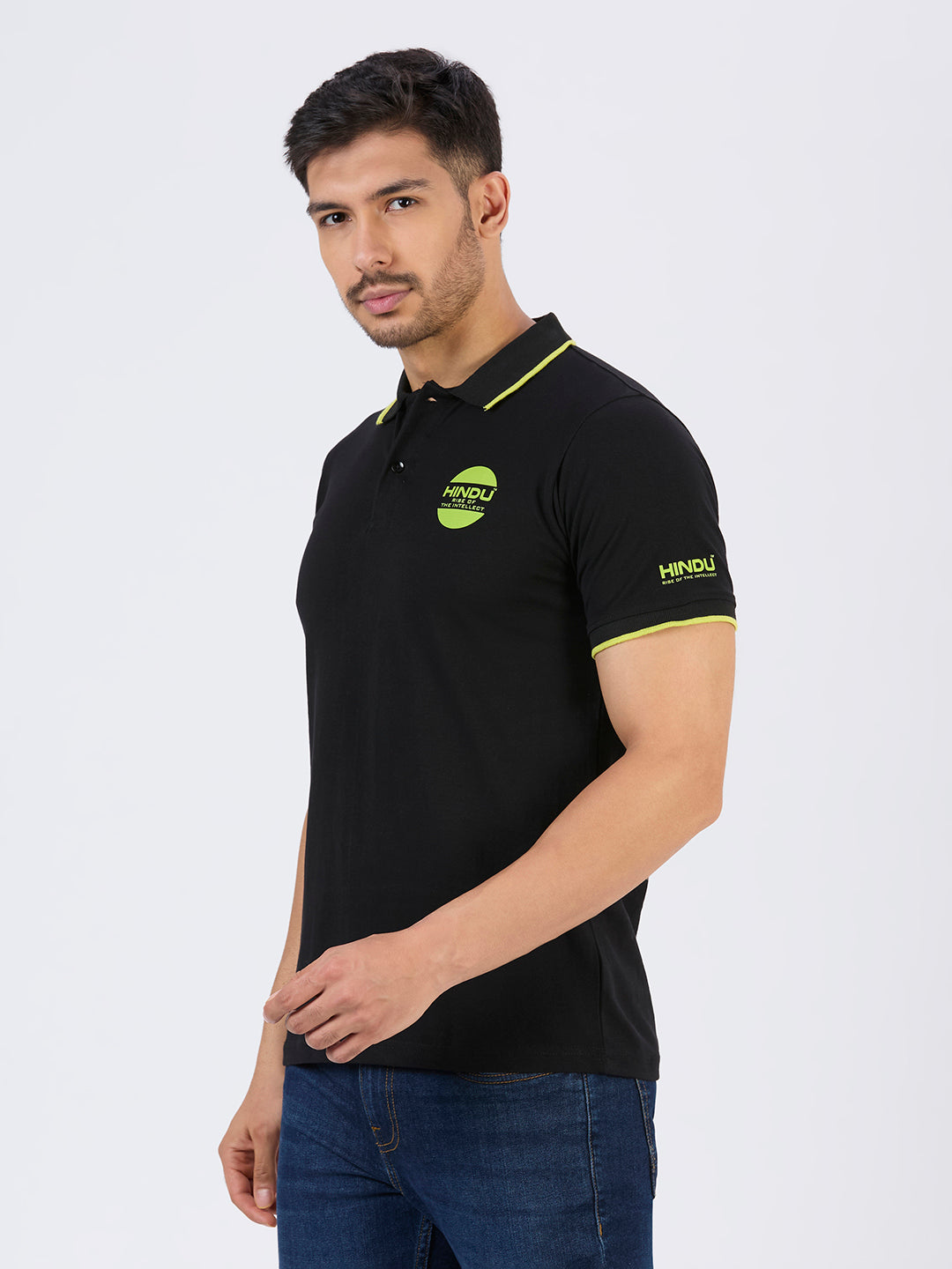 Black Polo Neck Tshirt